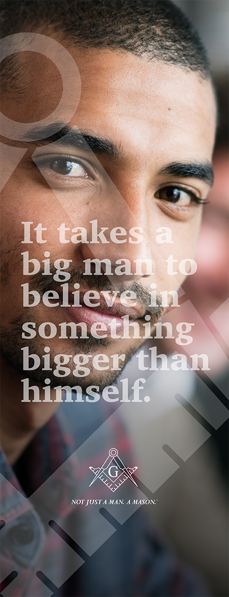 It takes a big man to believe in something bigger than himself